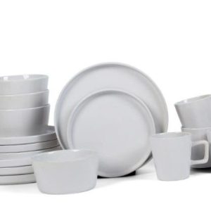 16pcs White dinner set
