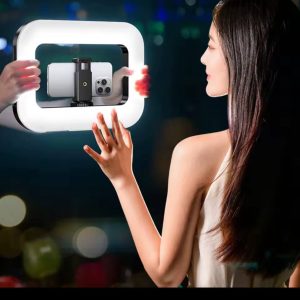 E-30 LED Soft Ring Light, Built-in Phone Holder, Remote Control