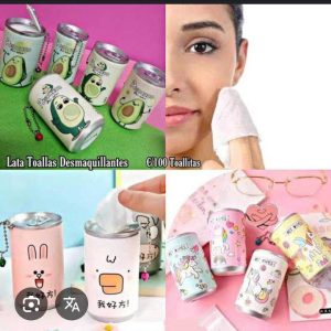 canister mini facial wet wipes