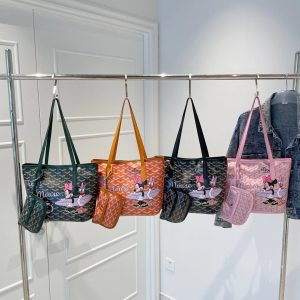 2 in 1 flower leather tote bag