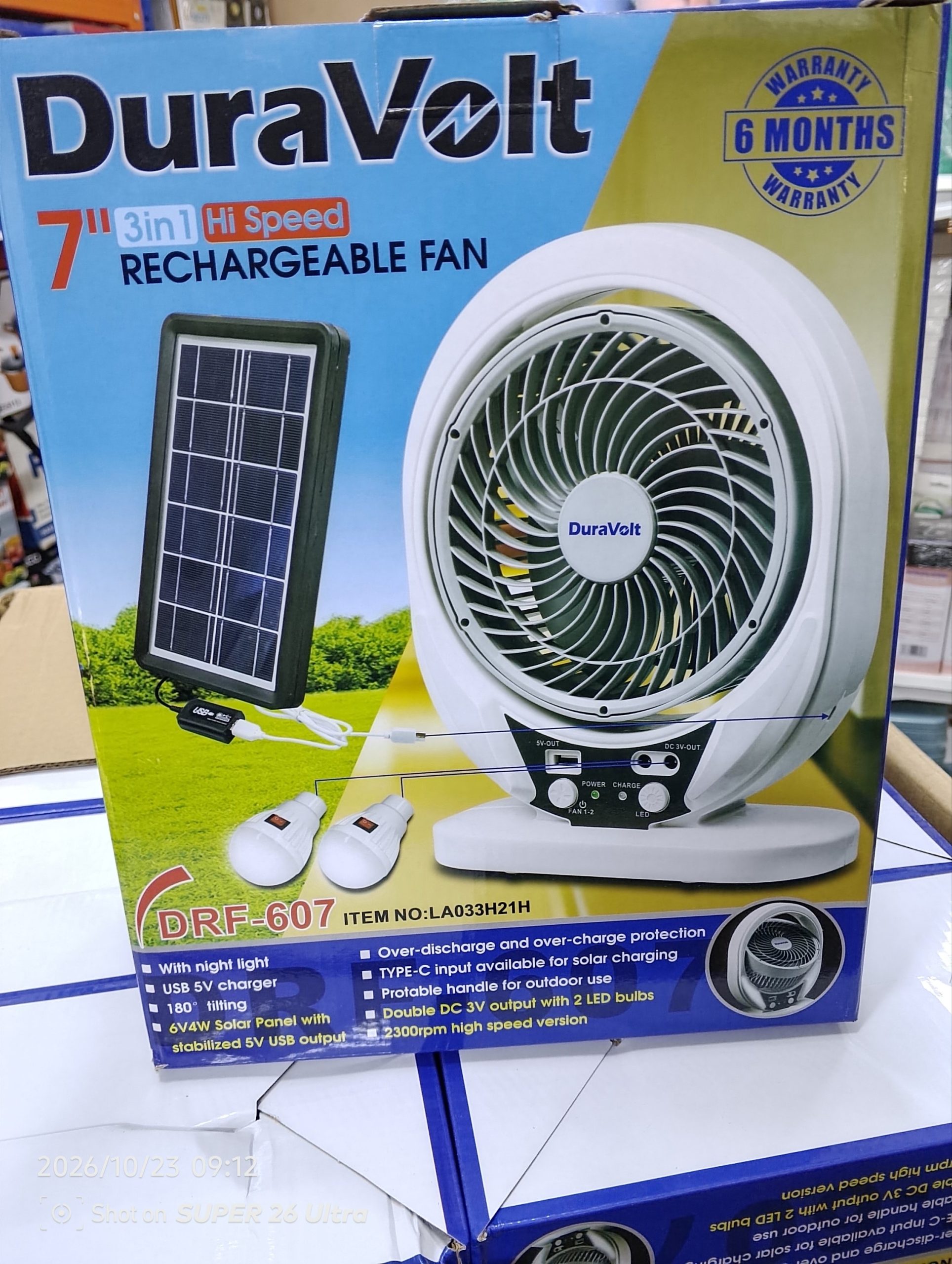 Solar Blaster Fans 3 in 1 duravolt rechargeable solar fan – Kdjvarieties